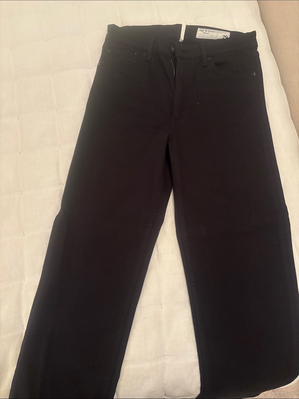 Black Jeans - mid rise ankle straight